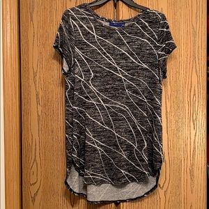 Black and Silver Dress Top